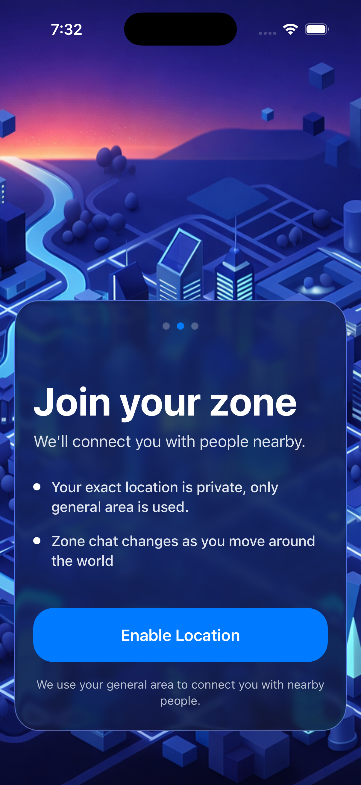 Join your zone screen in SoIRL